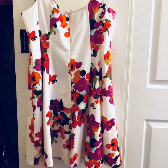 ♦️SALE!♦️Floral Dress Plus Sz 18 Formal 98% cotton - Picture 2 of 8
